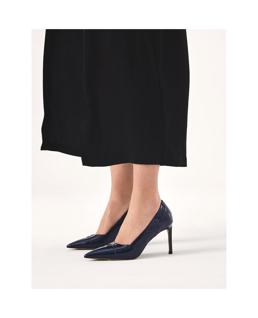 Kazar-Marineblaue-Lackleder-Pumps-mit-Absatz-dunkelblau