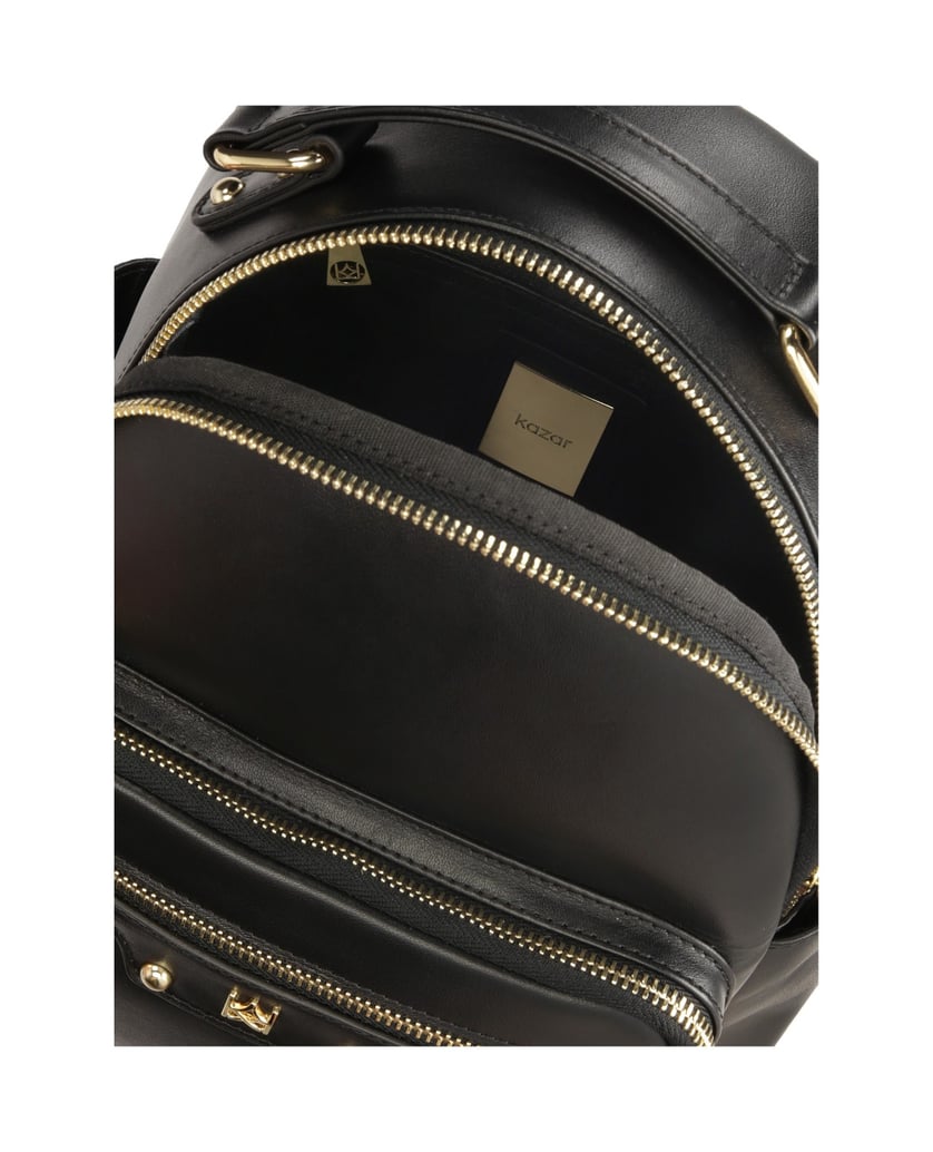 Kazar-Lederrucksack-mit-zahlreichen-Taschen-schwarz