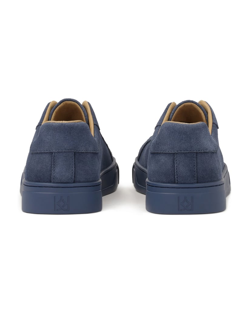 Kazar-Herren-Turnschuhe-aus-blauem-Wildleder-blau