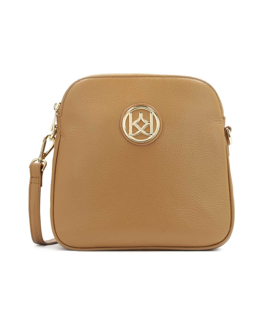 Kazar-Posttasche-aus-Leder-an-einem-langen-Riemen-camel