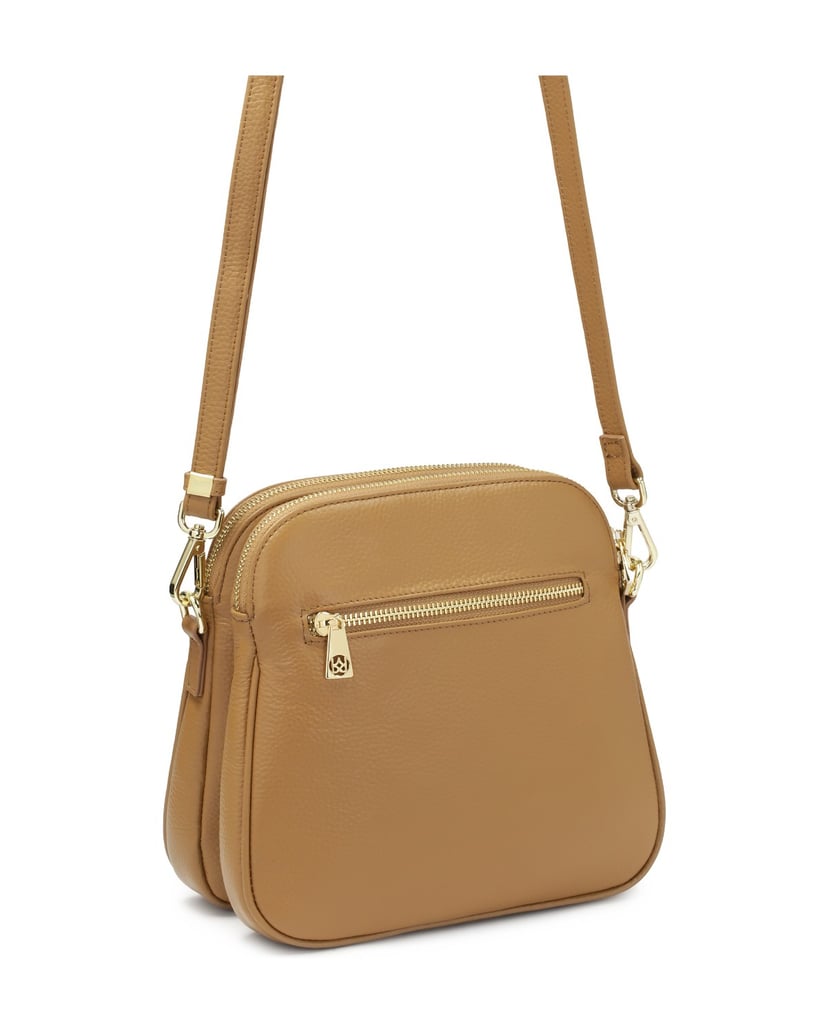 Kazar-Posttasche-aus-Leder-an-einem-langen-Riemen-camel