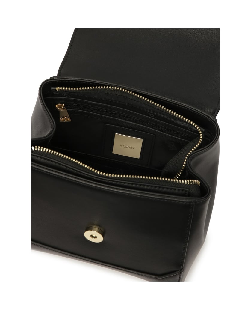 Kazar-Handtasche-mit-durchbrochener-Verzierung-auf-der-Klappe-schwarz