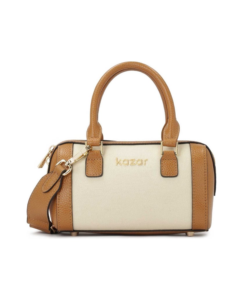 Kazar-Kleine-Bowlingtasche-beige