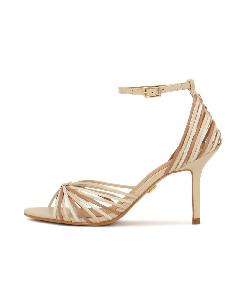 Kazar-Sandalen-mit-beigefarbenem-und-braunem-Absatz-beige
