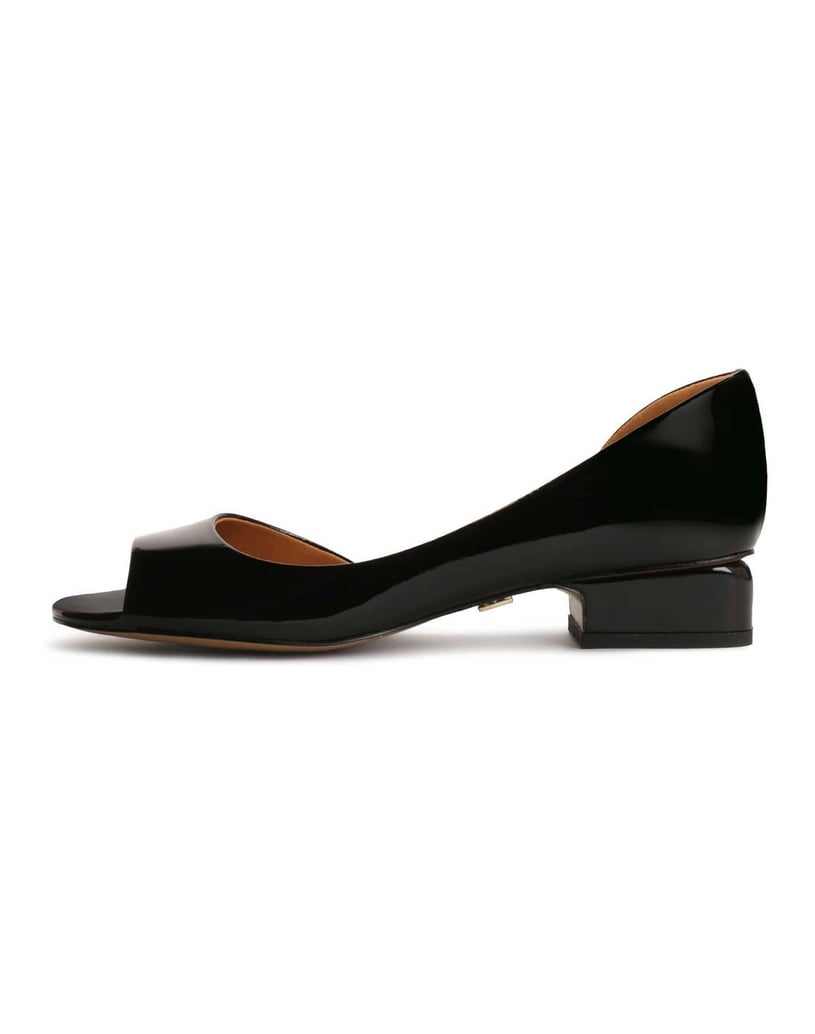Kazar-Pumps-aus-Lackleder-mit-ausgeschnittenem-Schaft-und-Nasenpads-schwarz