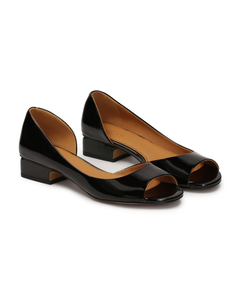 Kazar-Pumps-aus-Lackleder-mit-ausgeschnittenem-Schaft-und-Nasenpads-schwarz
