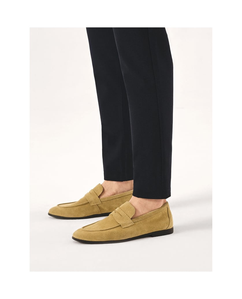 Kazar-Loafers-aus-Wildleder-für-Herren-mit-Schnürchen-beige