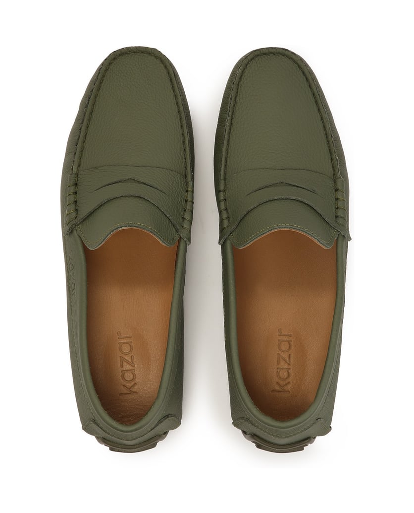 Kazar-Khaki-Mokassins-für-Männer-oliv