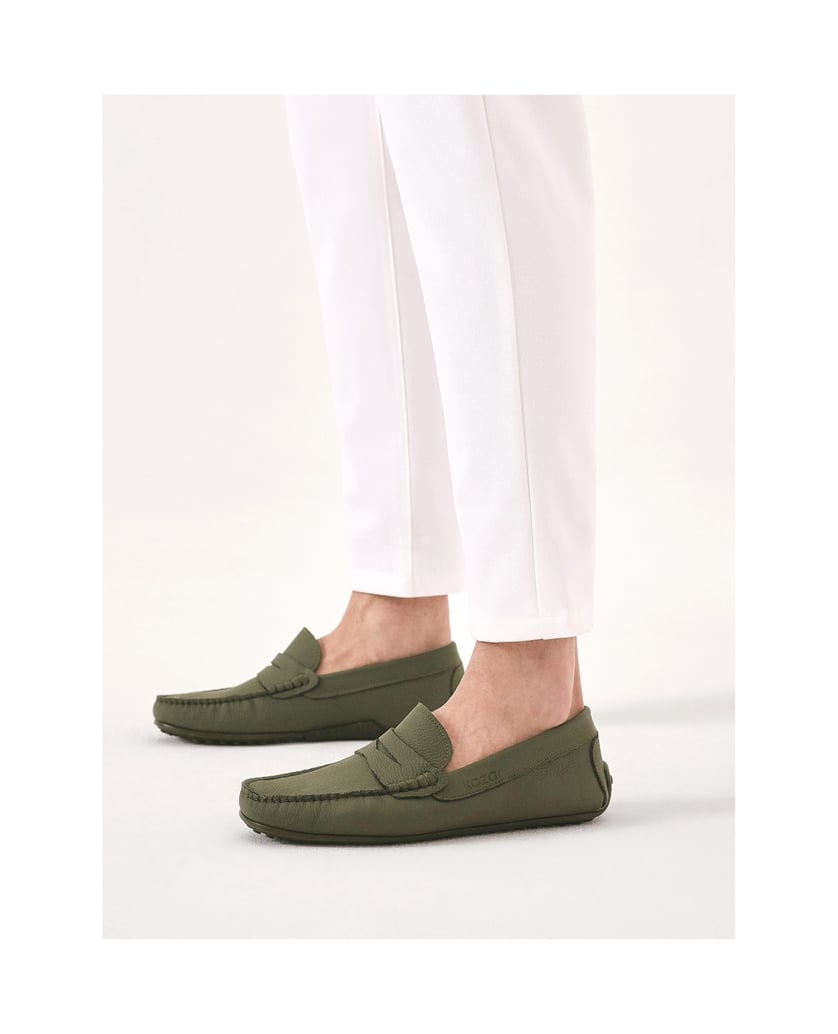 Kazar-Khaki-Mokassins-für-Männer-oliv