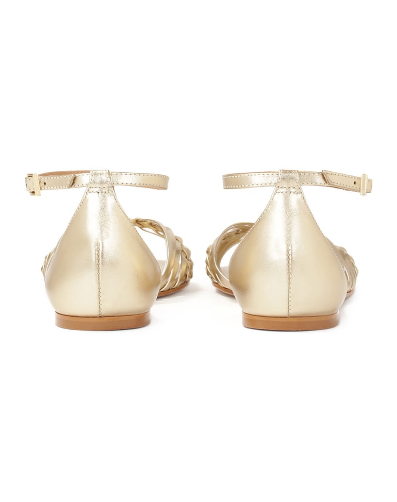 Kazar-Flache-Sandalen-in-Gold-mit-integriertem-Absatz-gold