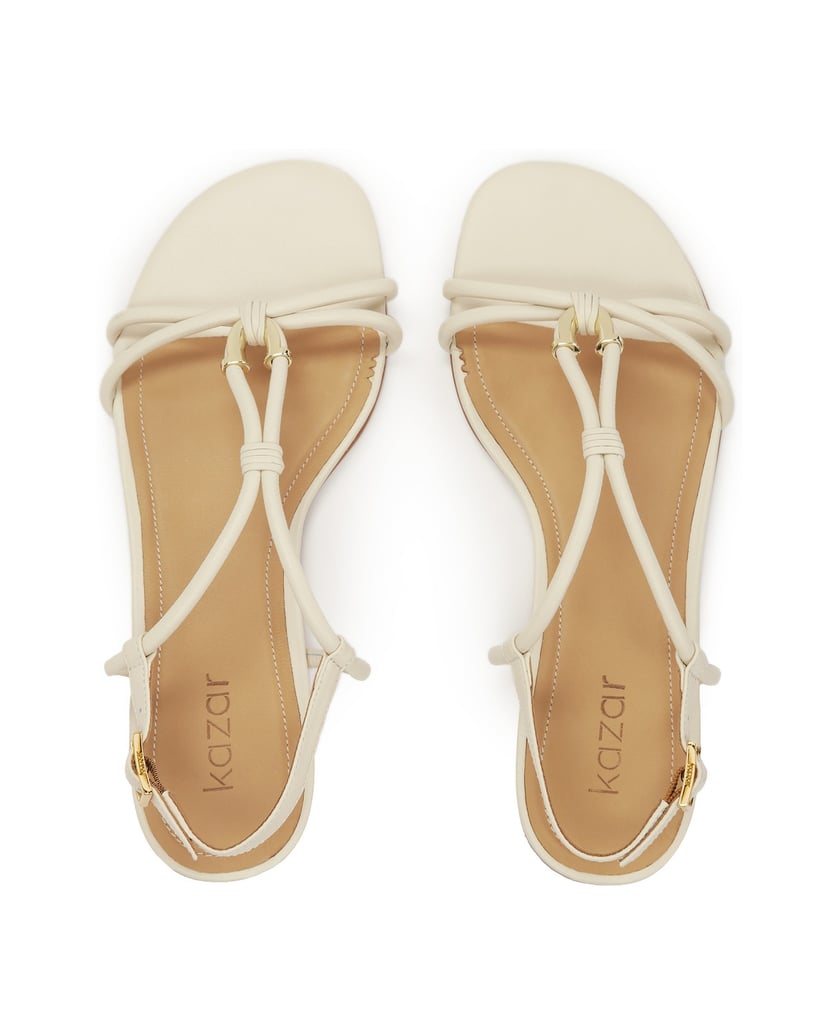 Kazar-Minimalistische-Sandalen-mit-flacher-Sohle-weiss