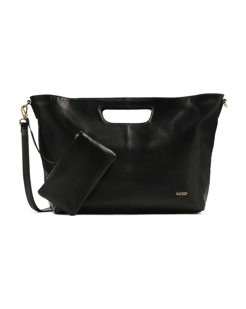 Kazar-Große-Lederhandtasche-mit-Etui-schwarz