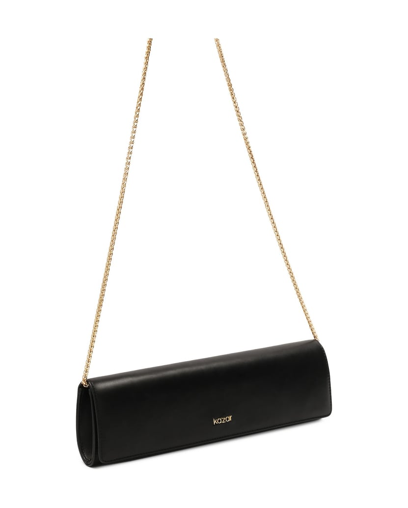 Kazar-Elegante-schwarze-Clutch-Tasche-mit-länglicher-Form-schwarz