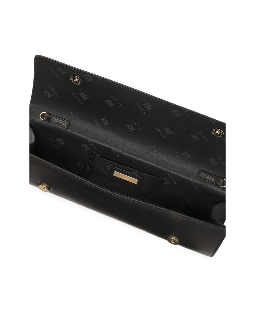 Kazar-Elegante-schwarze-Clutch-Tasche-mit-länglicher-Form-schwarz