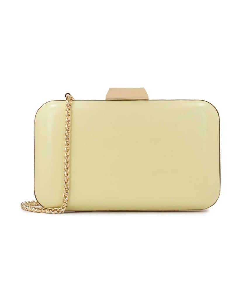 Kazar-Leuchtend-gelbe-Beuteltasche-mit-Kette-gelb