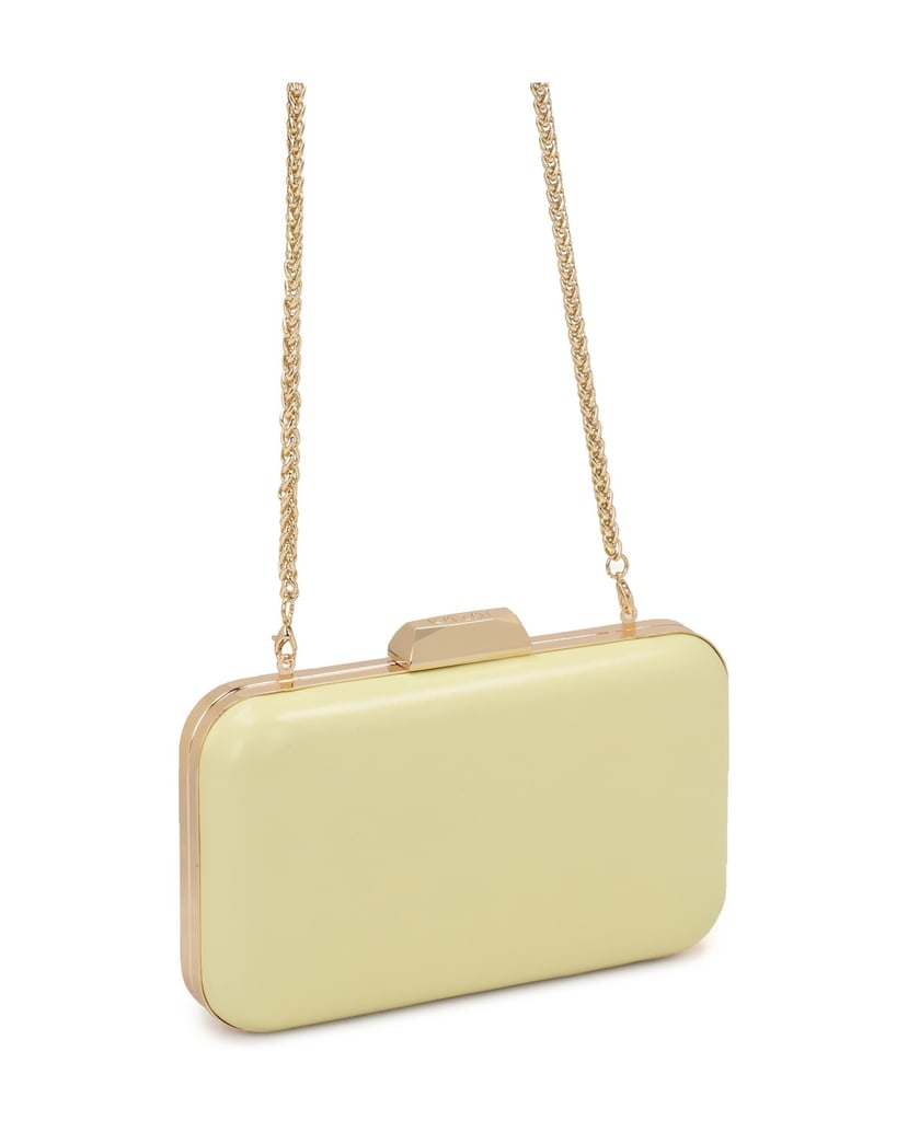 Kazar-Leuchtend-gelbe-Beuteltasche-mit-Kette-gelb