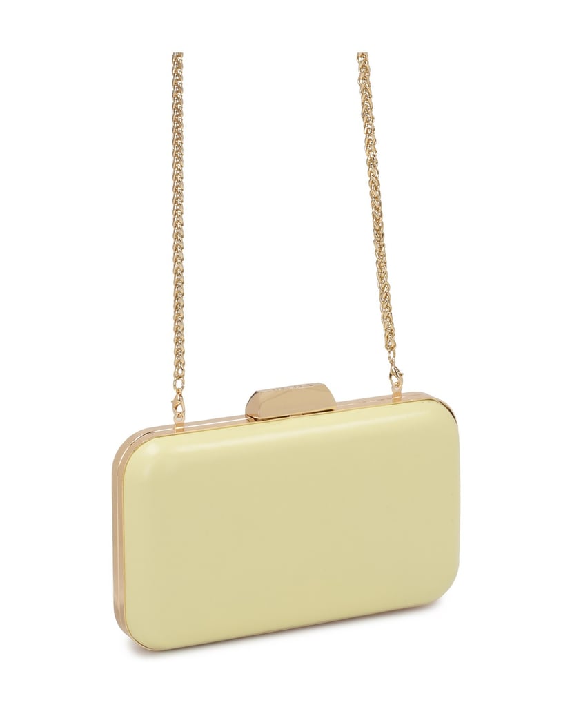 Kazar-Leuchtend-gelbe-Beuteltasche-mit-Kette-gelb