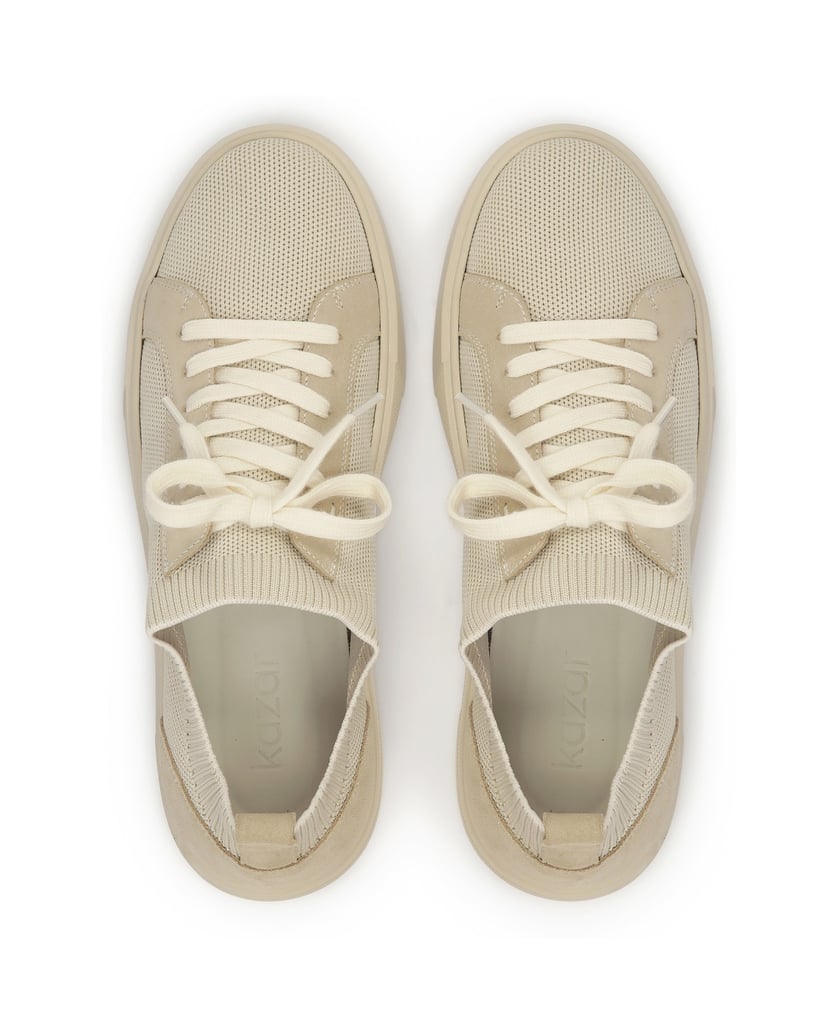 Kazar-Turnschuhe-mit-Schaft-aus-Socken-zum-Hineinschlüpfen-beige
