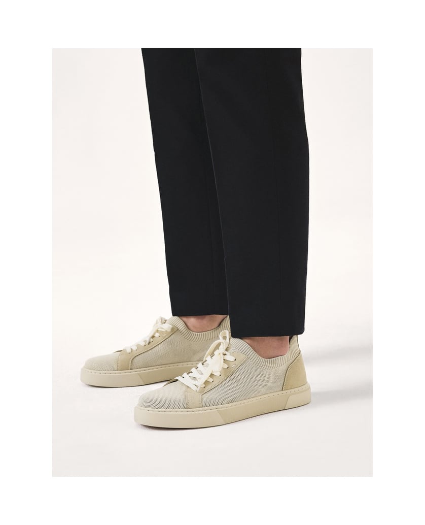 Kazar-Turnschuhe-mit-Schaft-aus-Socken-zum-Hineinschlüpfen-beige