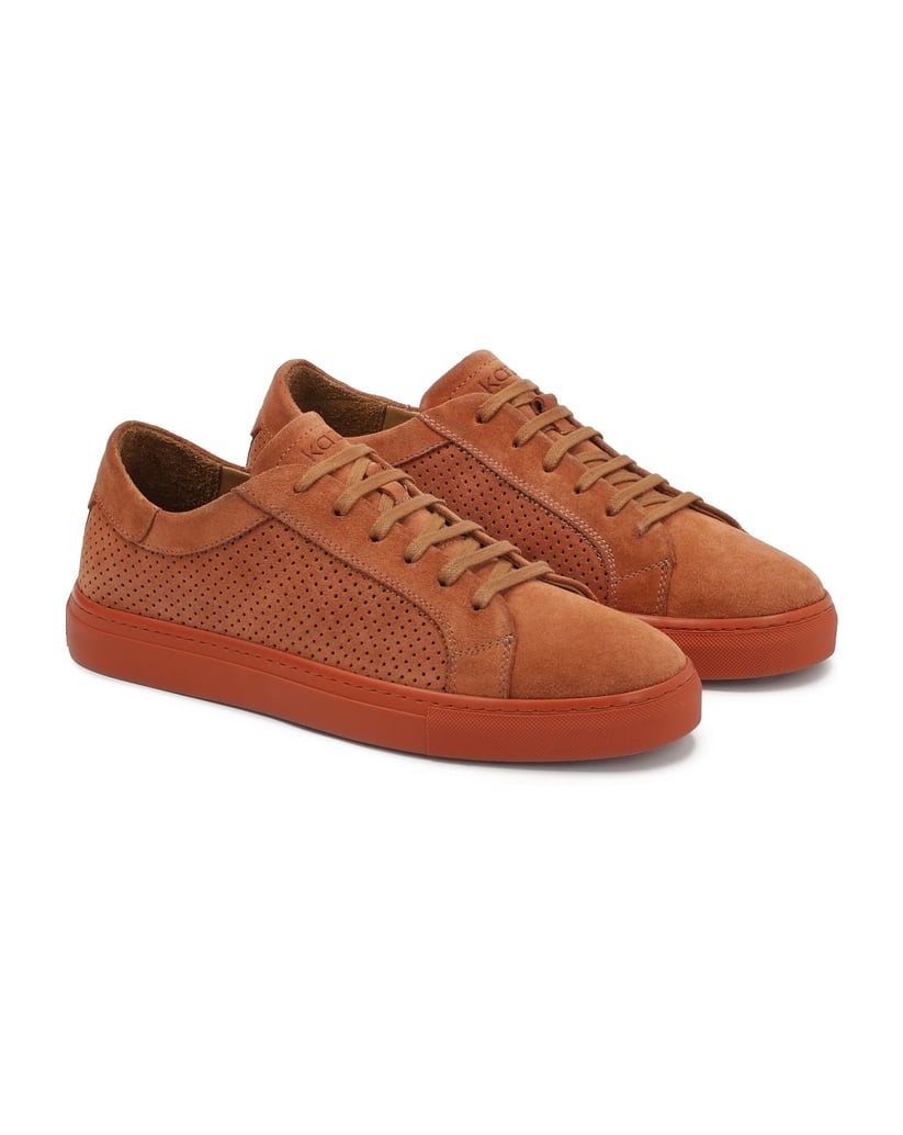 Kazar-Luftige-durchbrochene-Wildleder-Sneakers-orange