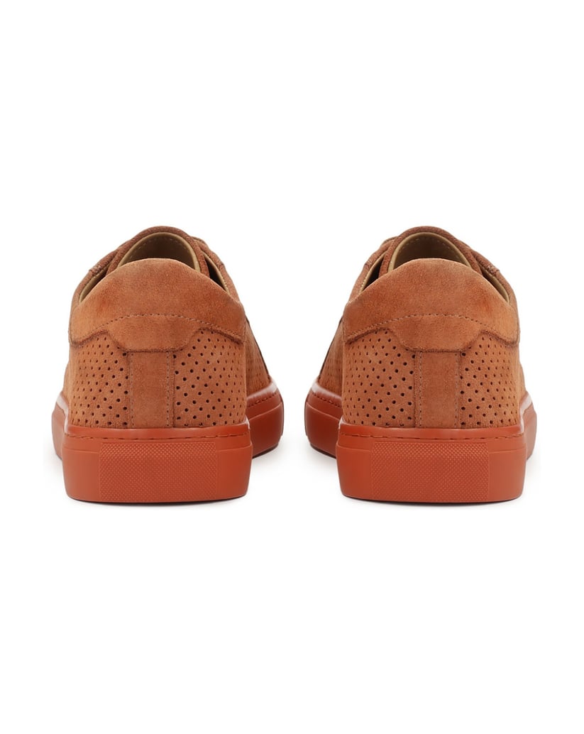 Kazar-Luftige-durchbrochene-Wildleder-Sneakers-orange