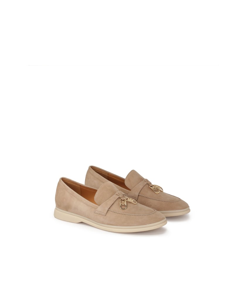 Kazar-Slipper-aus-Wildleder-mit-aufgehängten-Monogrammen-pink
