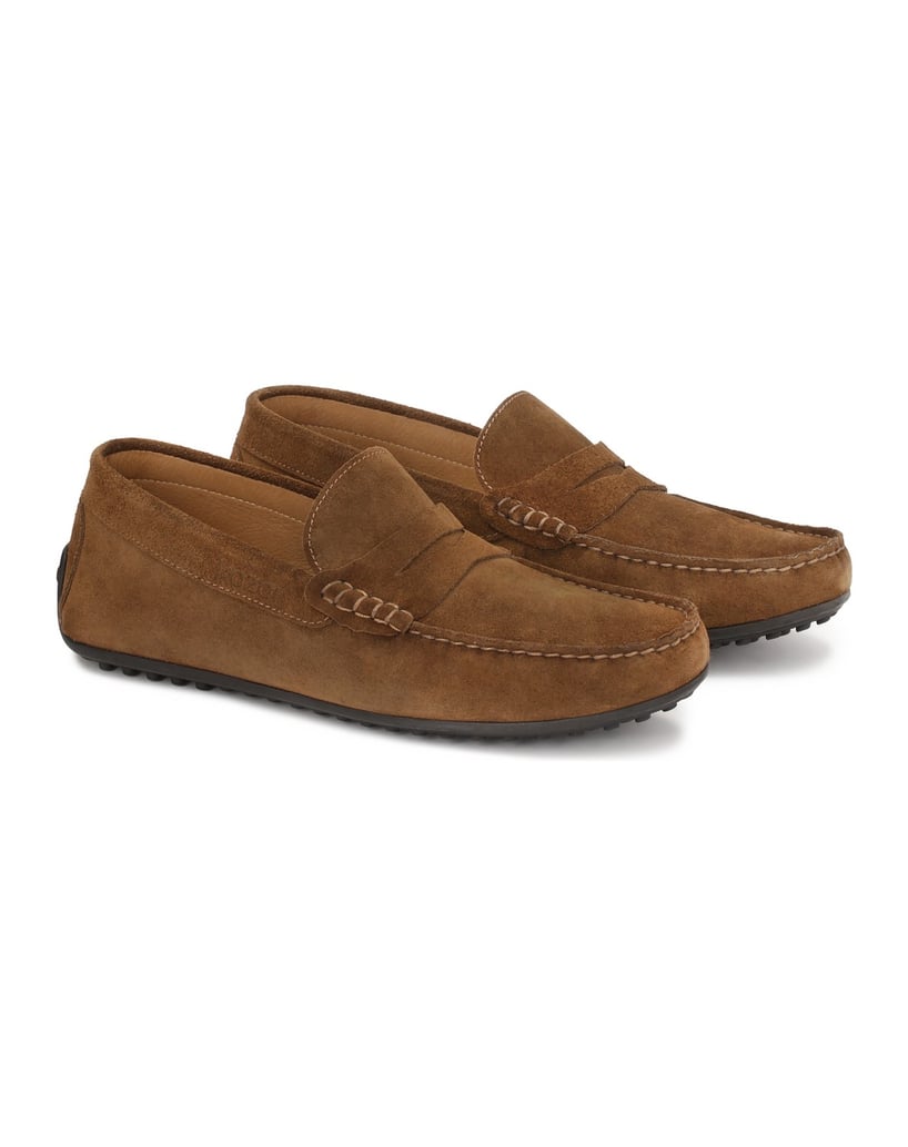Kazar-Mokassins-aus-braunem-Wildleder-mit-bequemer-Sohle-braun