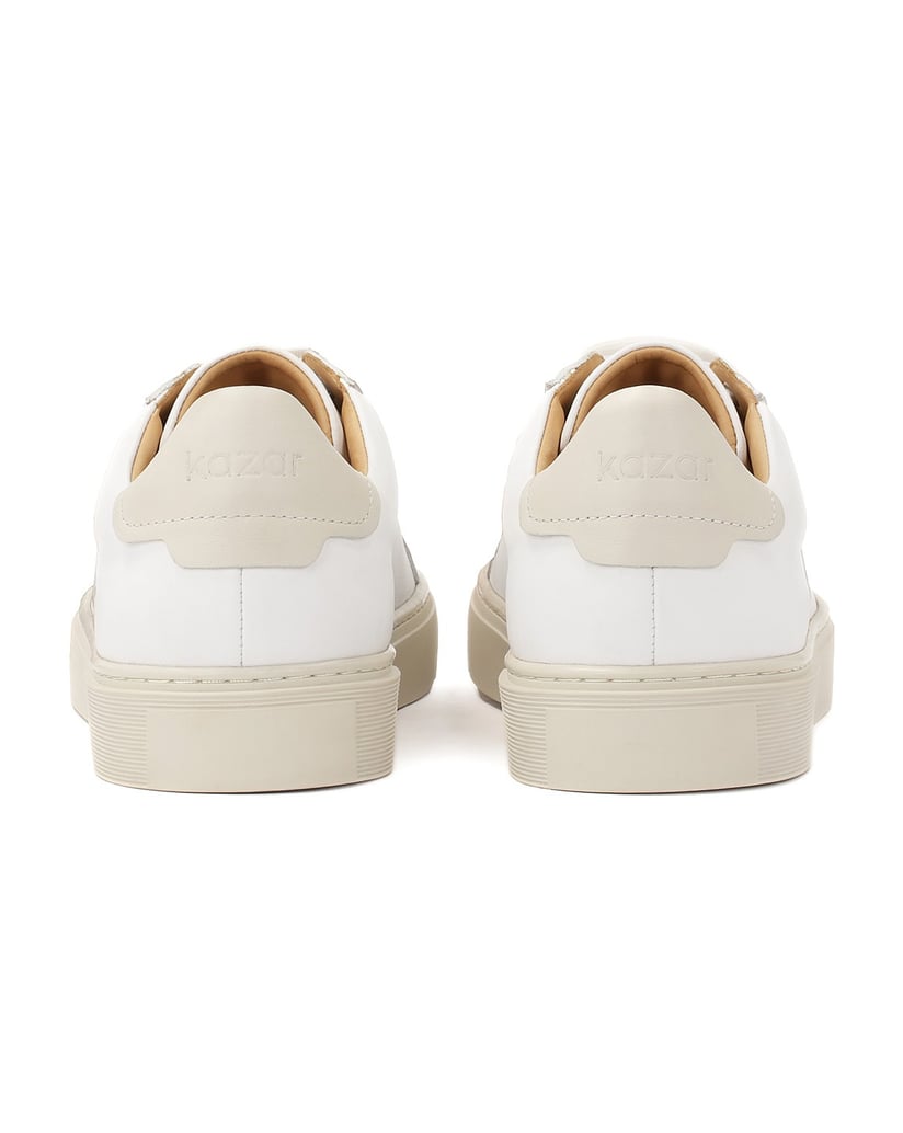 Kazar-Bequeme-Herren-Sneaker-mit-Schnürverschluss-weiss