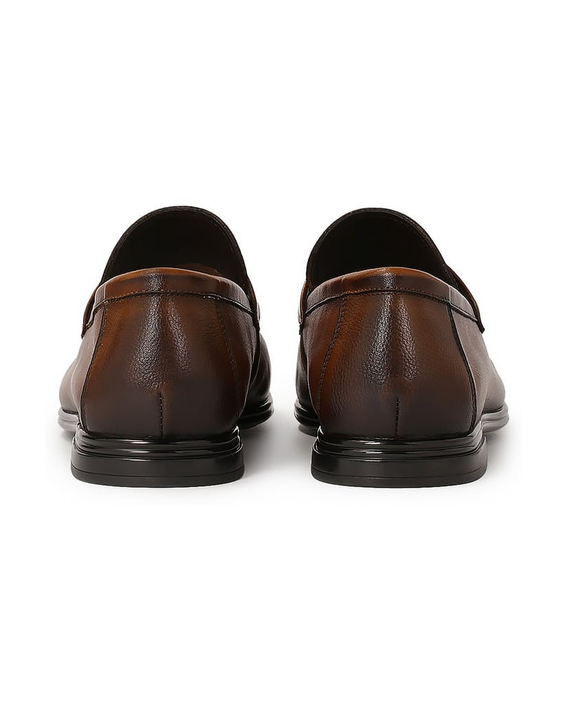 Kazar-Loafers-aus-braunem,-schattiertem-Leder-braun