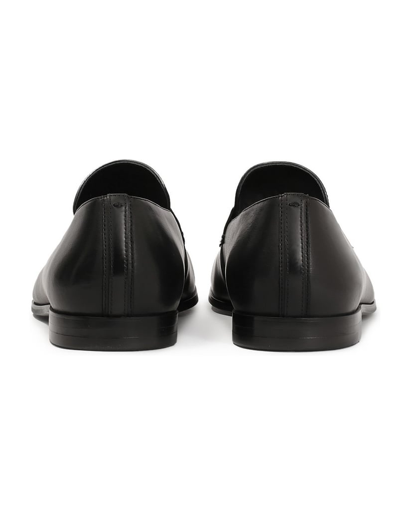 Kazar-Schwarze-klassische-Leder-Slipper-schwarz