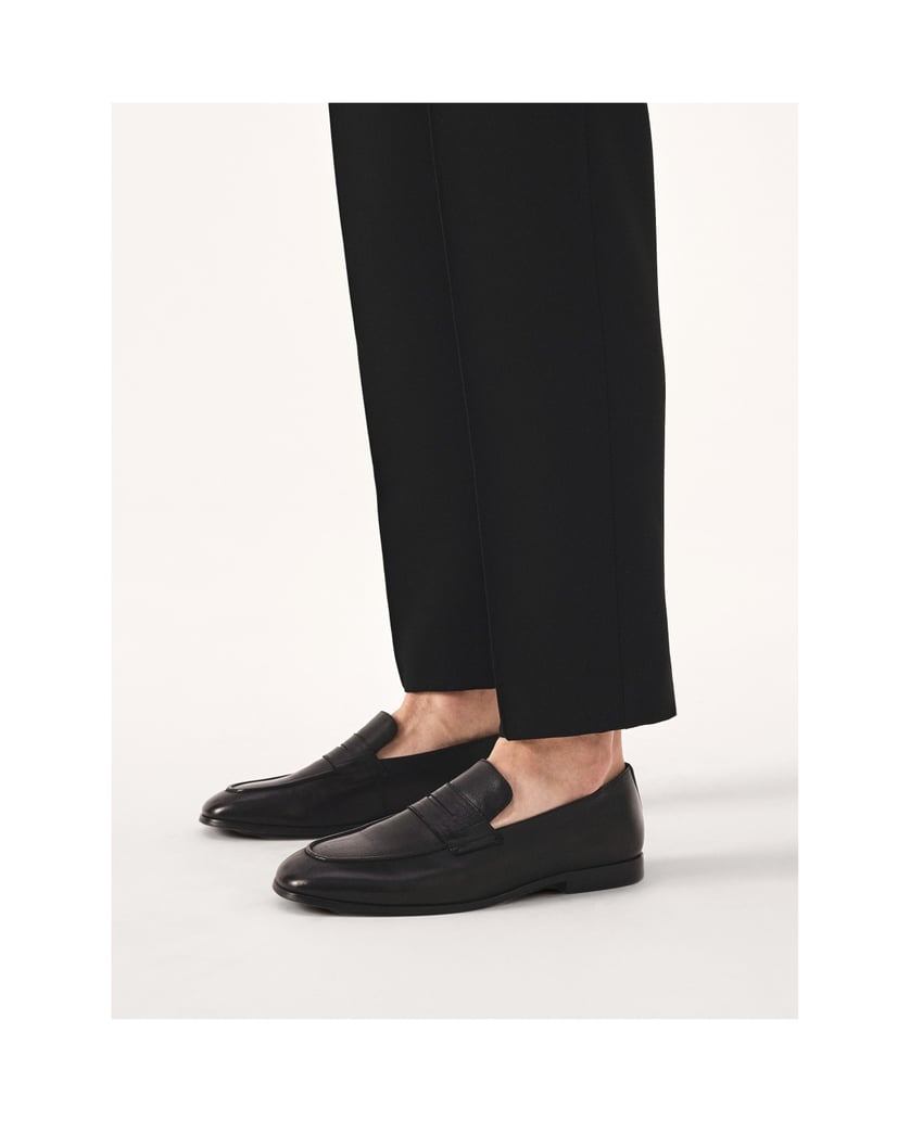 Kazar-Schwarze-klassische-Leder-Slipper-schwarz