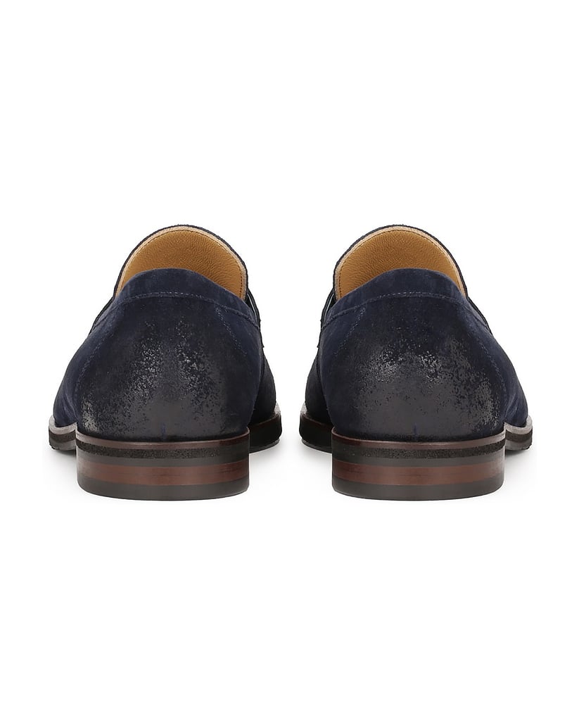 Kazar-Marineblaue-Slipper-aus-geriebenem-Wildleder-dunkelblau