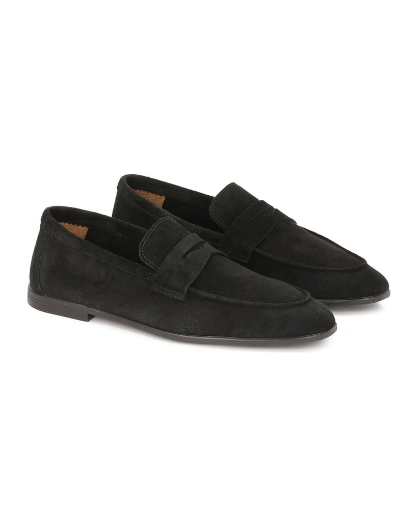 Kazar-Bequeme-schwarze-Wildleder-Slipper-schwarz