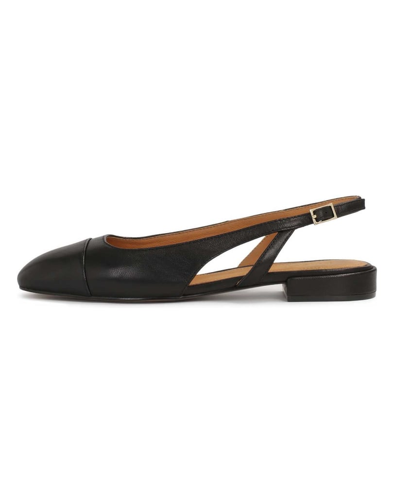 Kazar-Schwarze-Pumps-mit-flacher-Sohle-und-ausgeschnittenem-Oberteil-schwarz