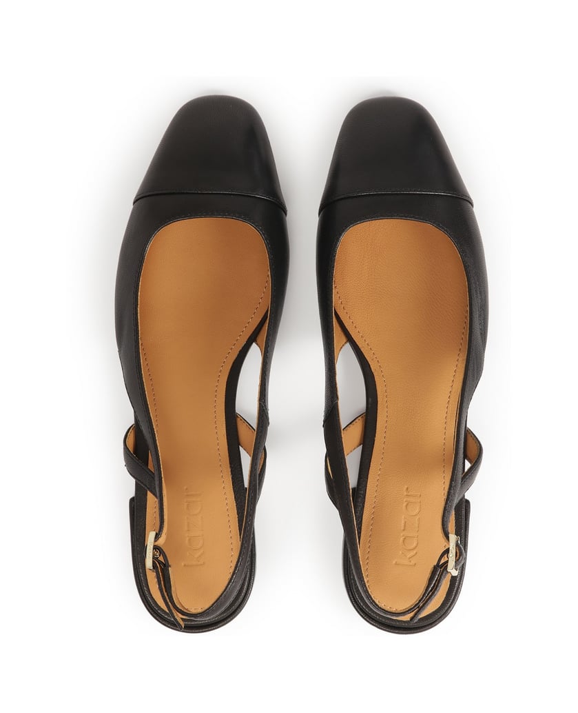 Kazar-Schwarze-Pumps-mit-flacher-Sohle-und-ausgeschnittenem-Oberteil-schwarz