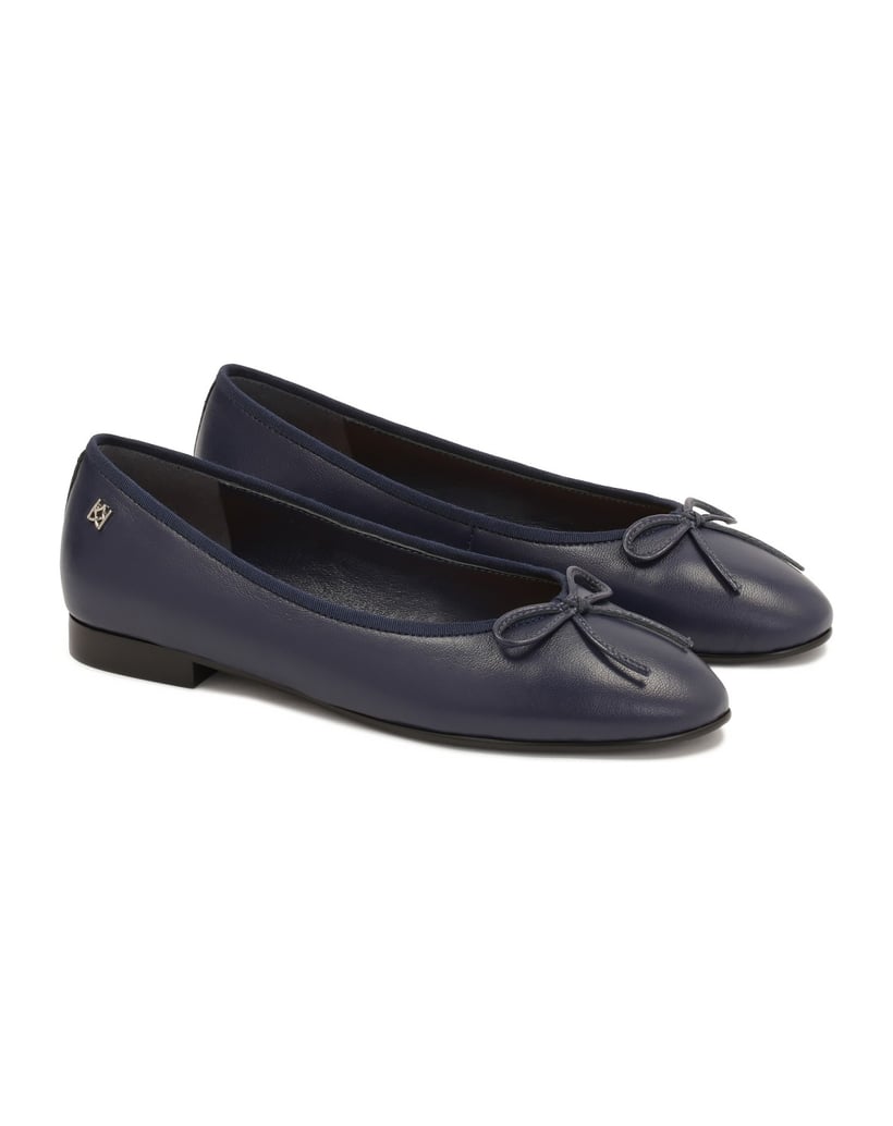 Kazar-Marineblaue-Ballerinas-aus-Naturleder-dunkelblau