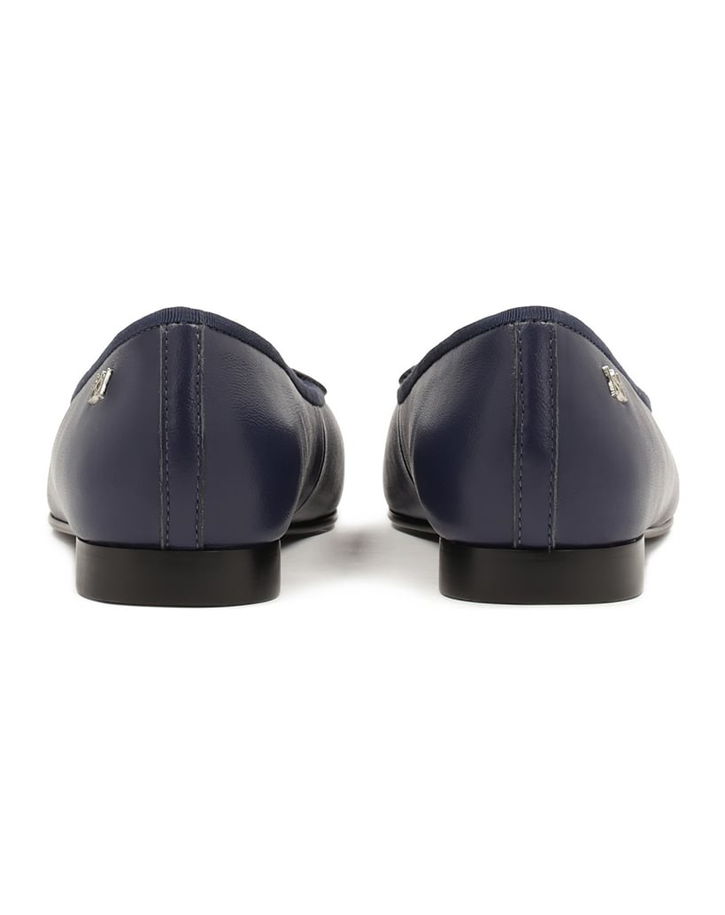 Kazar-Marineblaue-Ballerinas-aus-Naturleder-dunkelblau