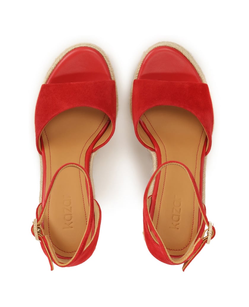 Kazar-Rote-Plateau-Sandalen-mit-Absatz-rot