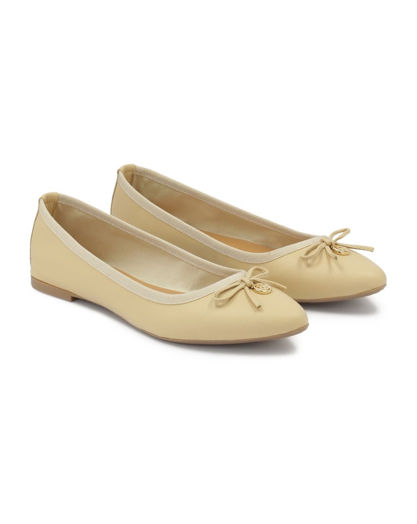 Kazar-Klassische-Leder-Ballerinas-in-Creme-weiss