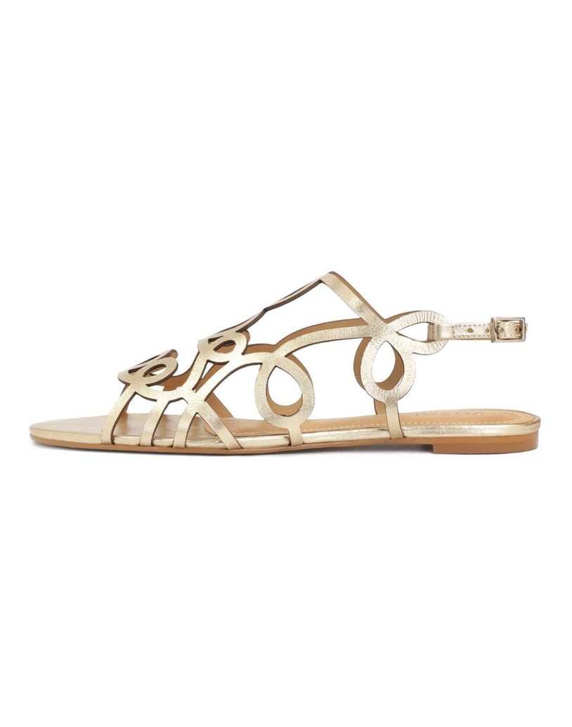 Kazar-Goldene-Sandalen-mit-feinem-Muster-gold