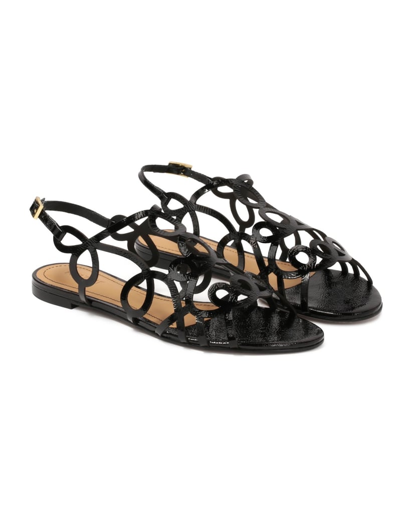 Kazar-Schwarze-Sandalen-mit-flacher-Sohle-schwarz