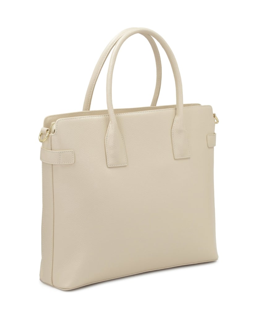Kazar-Leichte-Leder-Aktentasche-Handtasche-weiss