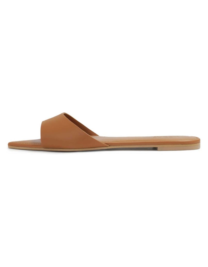 Kazar-Flache-Pantoletten-mit-spitzen-Nasen-camel