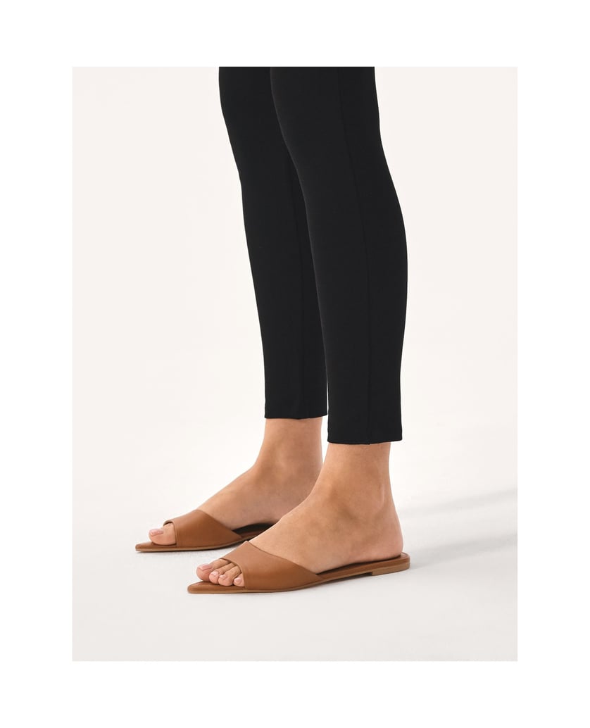 Kazar-Flache-Pantoletten-mit-spitzen-Nasen-camel