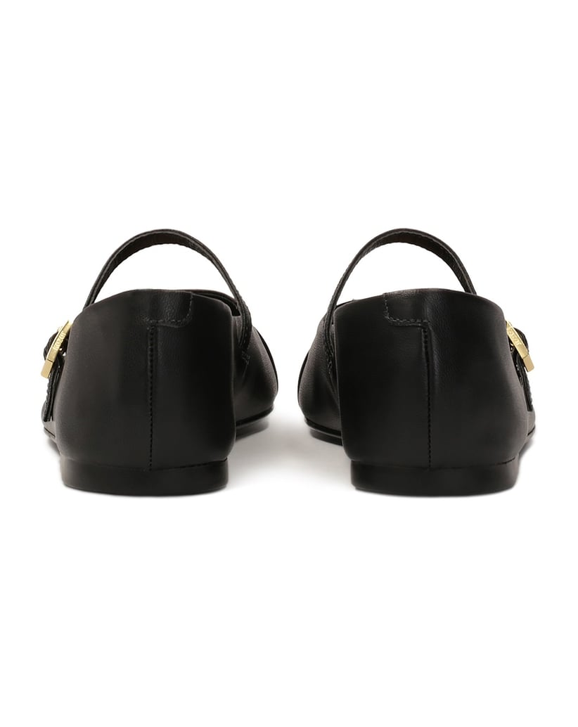 Kazar-Schwarze-Ballerinas-mit-Nasen-aus-Lackleder-schwarz