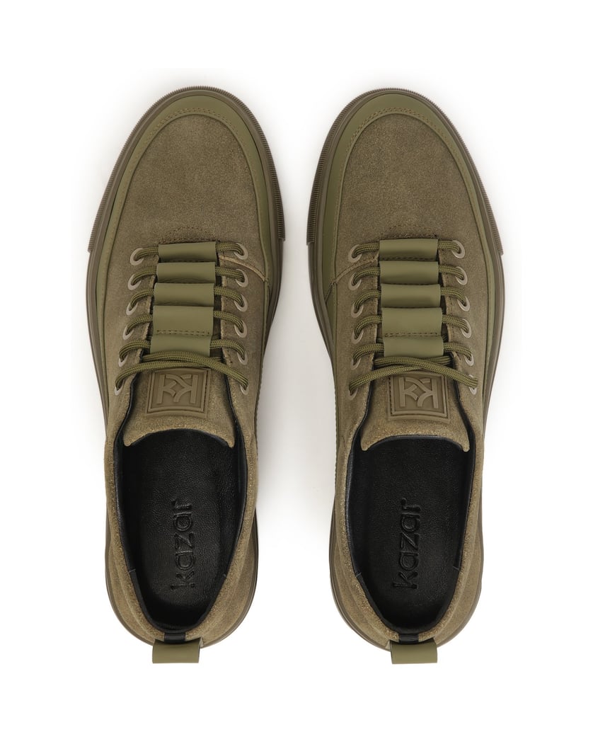 Kazar-Herren-Turnschuhe-in-khaki-Farbe-oliv