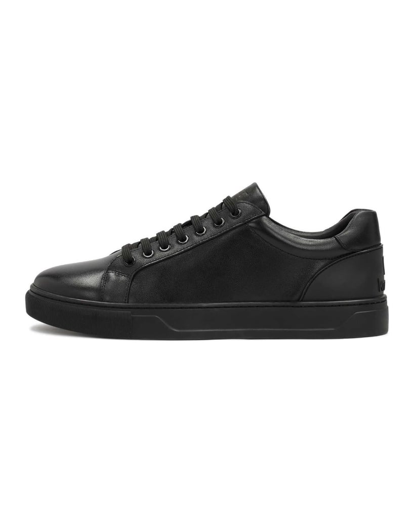 Kazar-Schwarze-Sneaker-aus-Leder-zum-Schnüren-schwarz