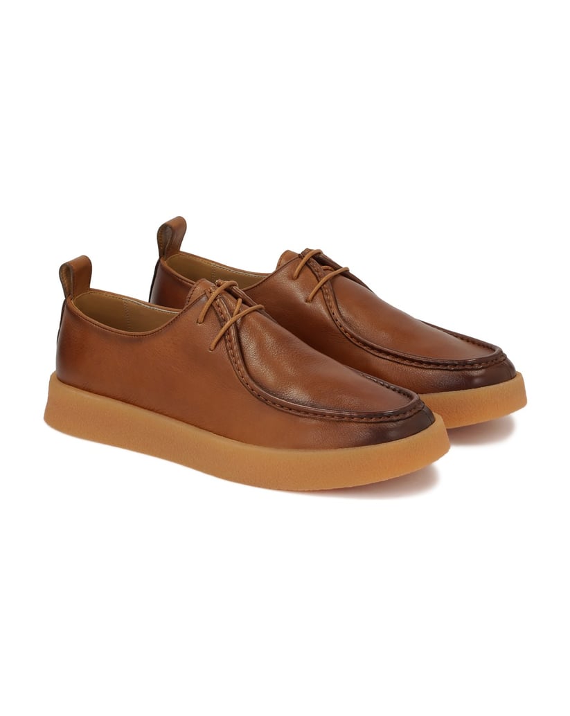 Kazar-Braune-Turnschuhe-aus-Naturleder-braun