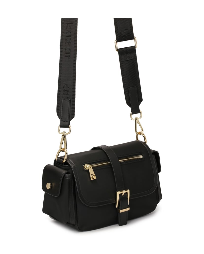 Kazar-Schwarze-Handtasche-mit-Seitentaschen-schwarz