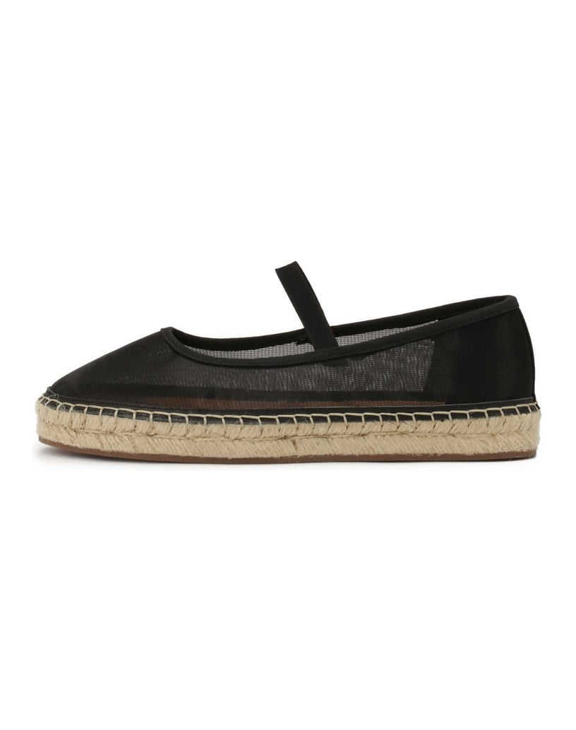 Kazar-Schwarze-Espadrilles-aus-durchsichtigem-Stoff-schwarz